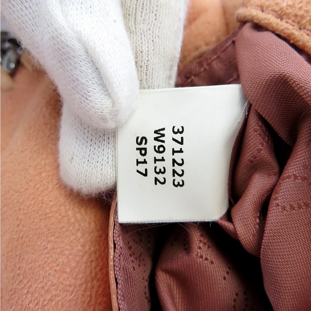 Stella McCartney Peach Shoulder Bag with Chain Trim - Picture 15 of 16